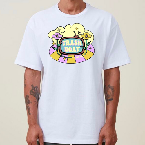 Trash Boat TV Tee - White Limited Edition